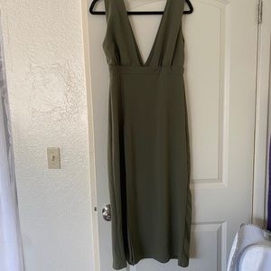 Nasty gal green midi dress